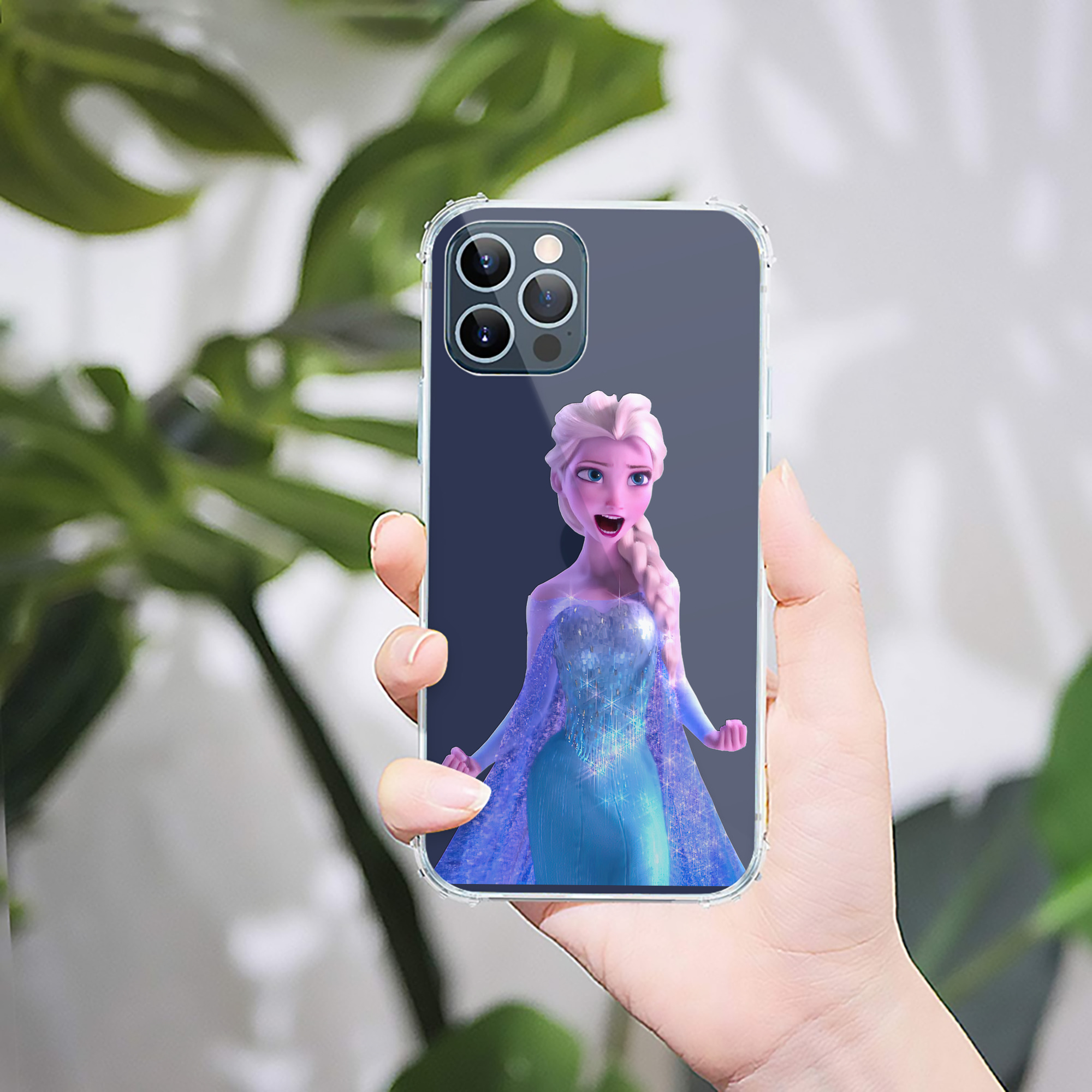 （画像用） アナと雪の女王 アンナ エルサ Frozen Anna Elsa 【iPhone 12シリーズ対応】透明スマホケース（クリアソフトケース）